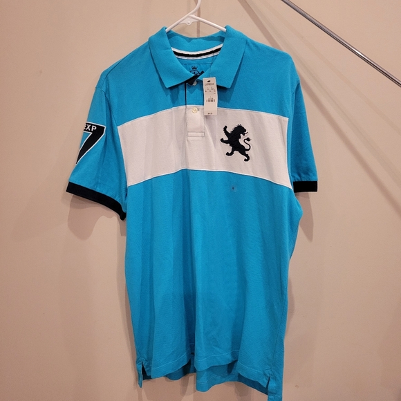 Express Men's Blue Polo shirt - Picture 2 of 5